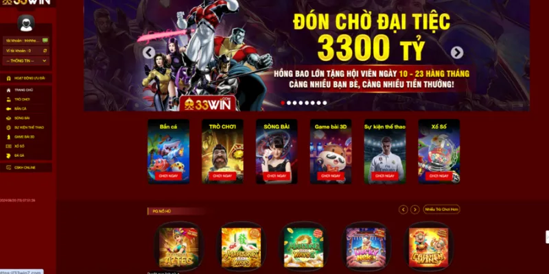 Khuyến mãi 33Win cho thành viên VIP