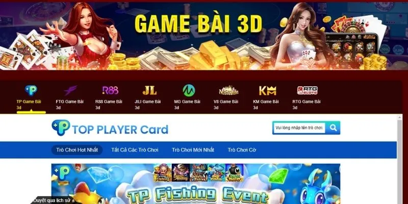 Nhà cái nổi tiếng với kho game bài phong phú, đa dạng