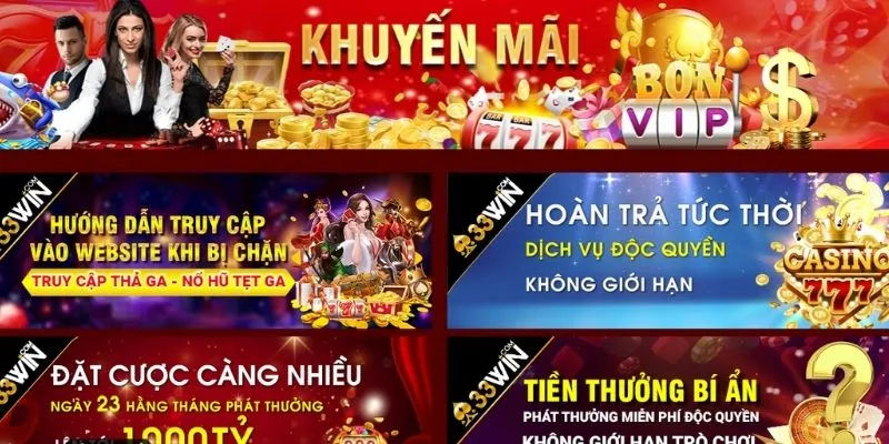 Một số chương trình khuyến mãi đặc sắc của nhà cái